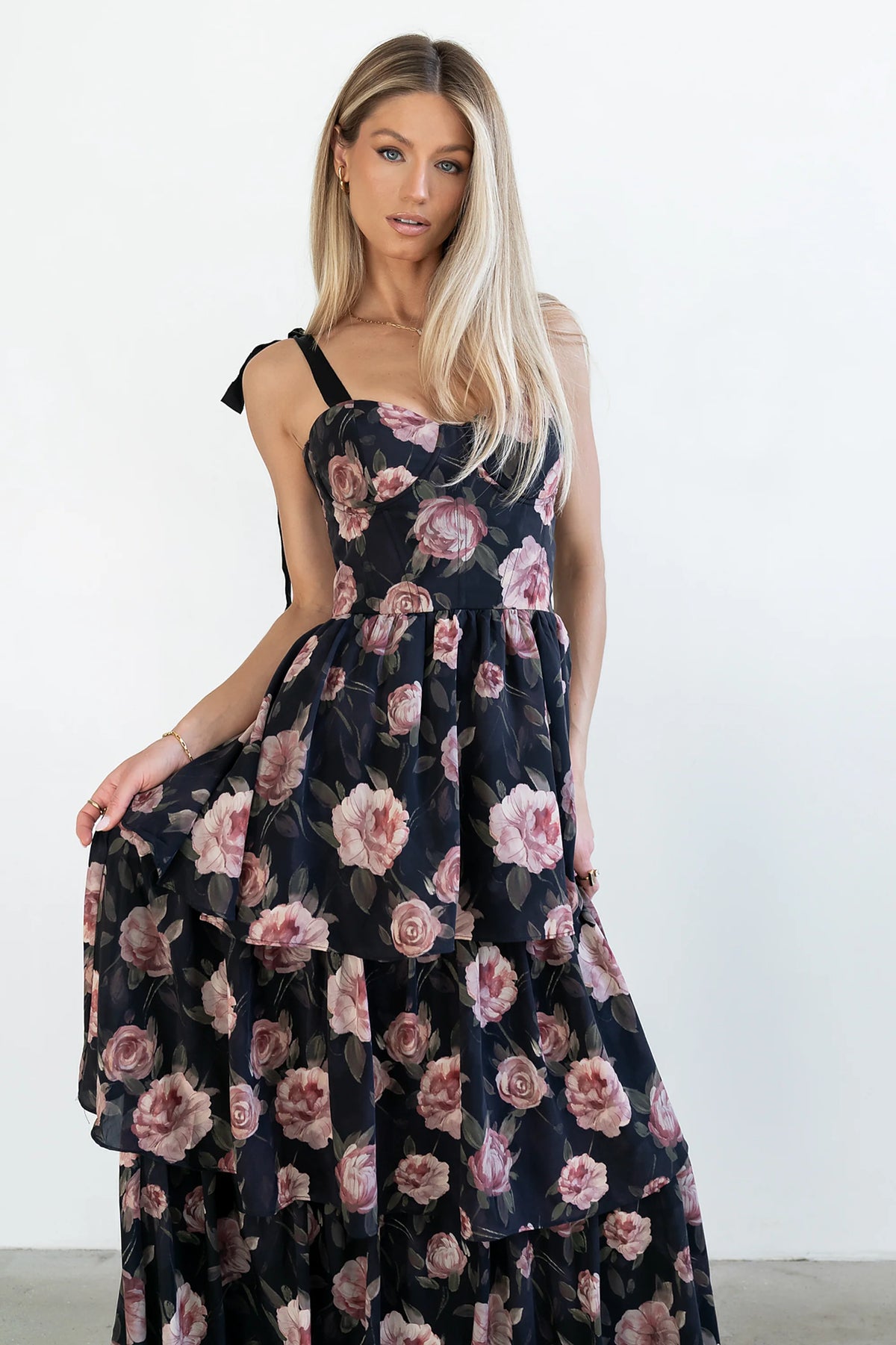 Ruffle Maxi Dress V63336