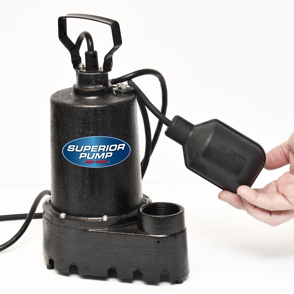 1/3 HP Tethered Iron Sump Pump Q868420