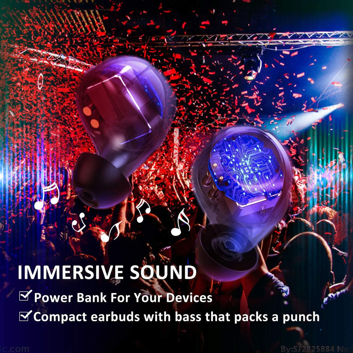True Wireless Earbuds with Charging Case N18632