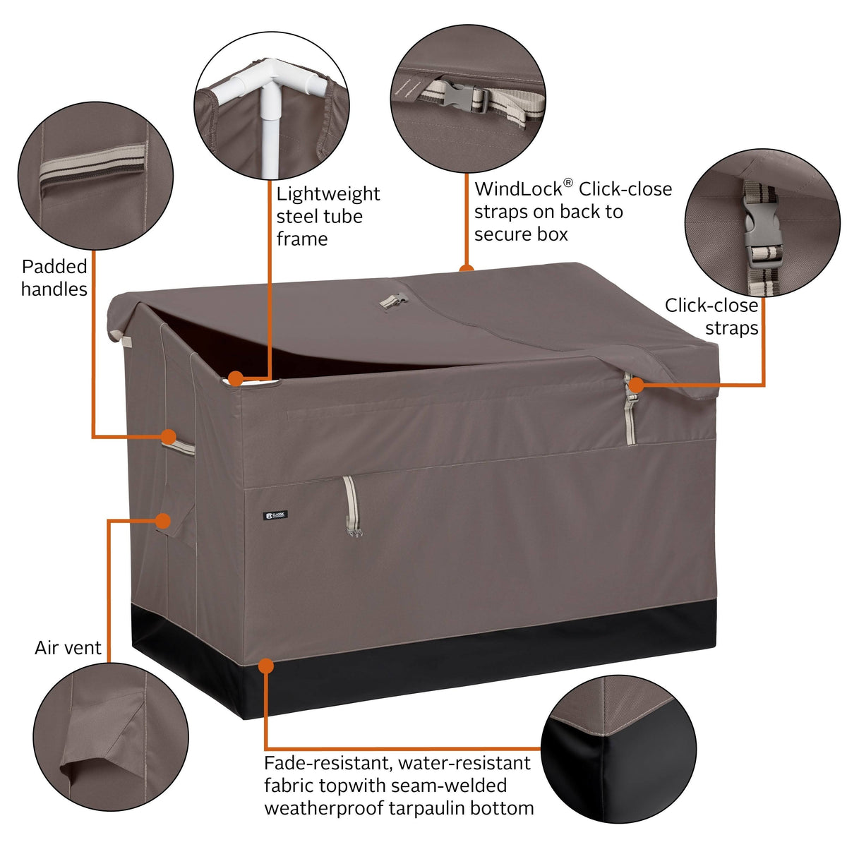 Water-Resistant 162 Gallon Deck Box B290