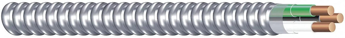 14/2 Aluminum Armored Cable, 600 Volts, 250 Ft. Coil S6746