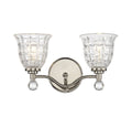 Polished Nickel 2 Light Bath Bar Q475
