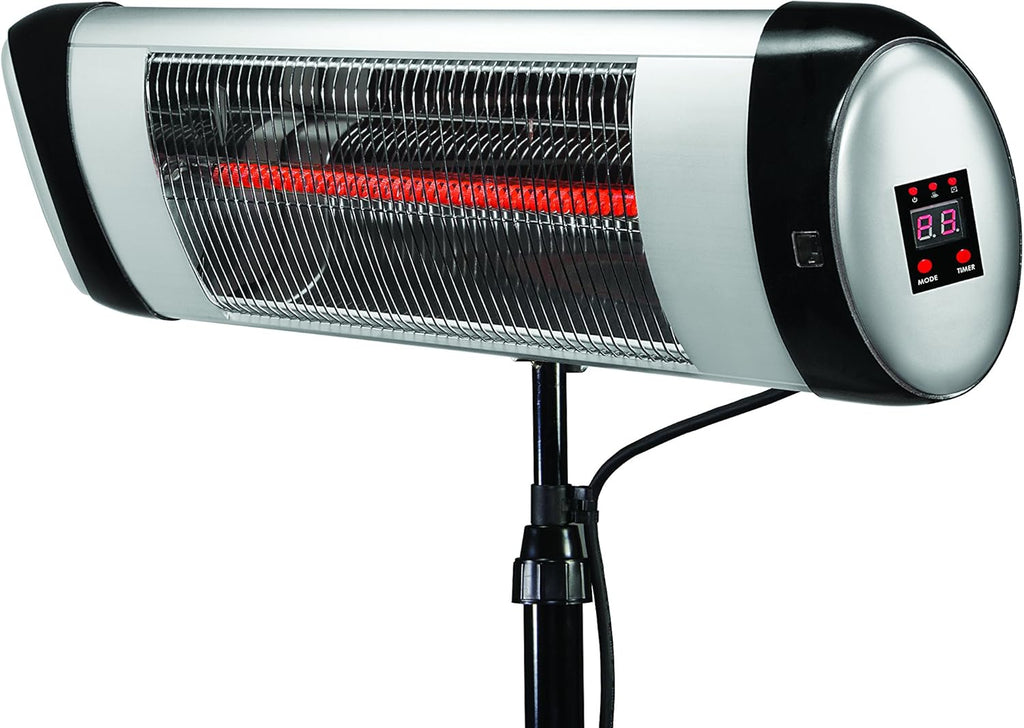 Aluminum Outdoor 3-in-1 Space Heater and Air Purifier with Digital Display and Remote Control P989368