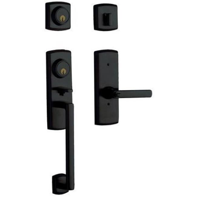 Satin Black Right Handed Single Cylinder Sectional G468