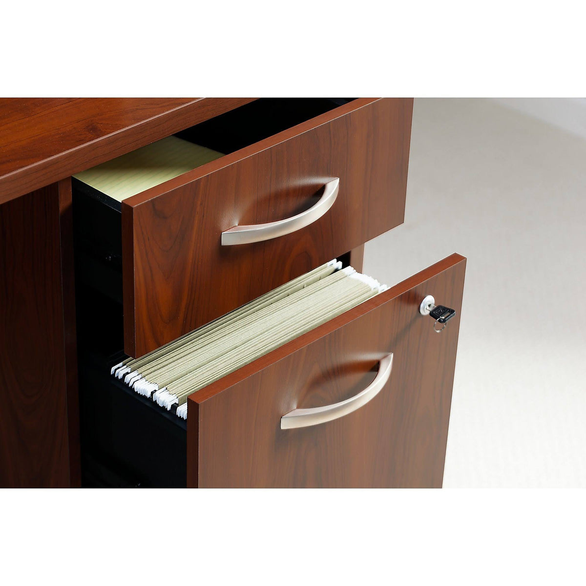 3 Drawer Mobile Pedestal in Hansen Cherry C469