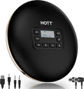 Black Portable CD Player with Headphones USB AUX Output J31176