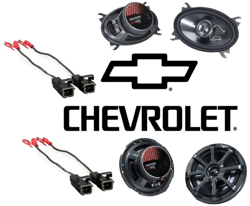 4x6" and 6 1/2" Stereo Speakers with Speaker Replacement Harness X26792