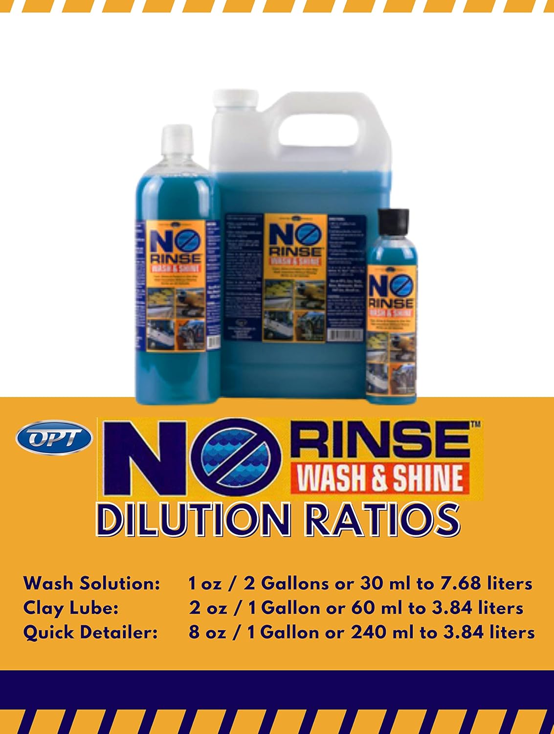 No Rinse Wash & Shine - 1 Gallon, Case of 4 J58717