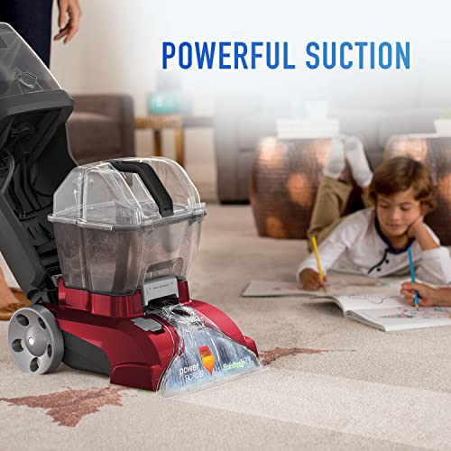 Red Upright Carpet Cleaner Machine with Storage Mat O605