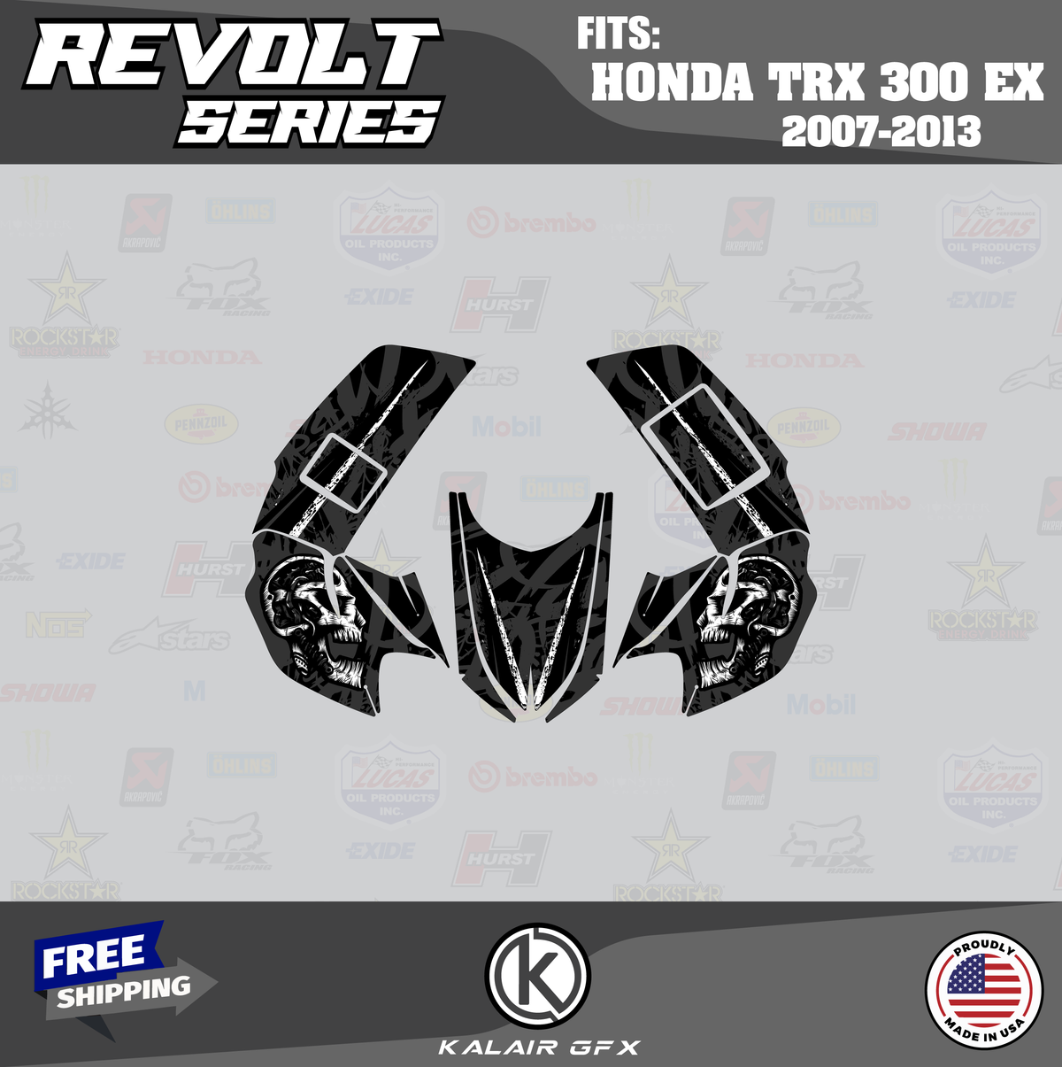 Graphics Kit for Honda TRX300EX E30387