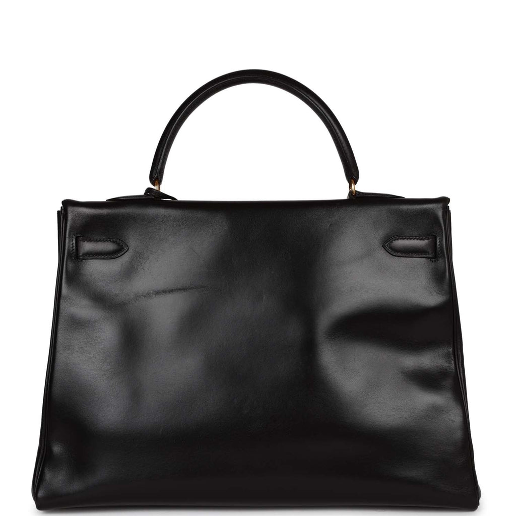 Black Leather Handbag C5596