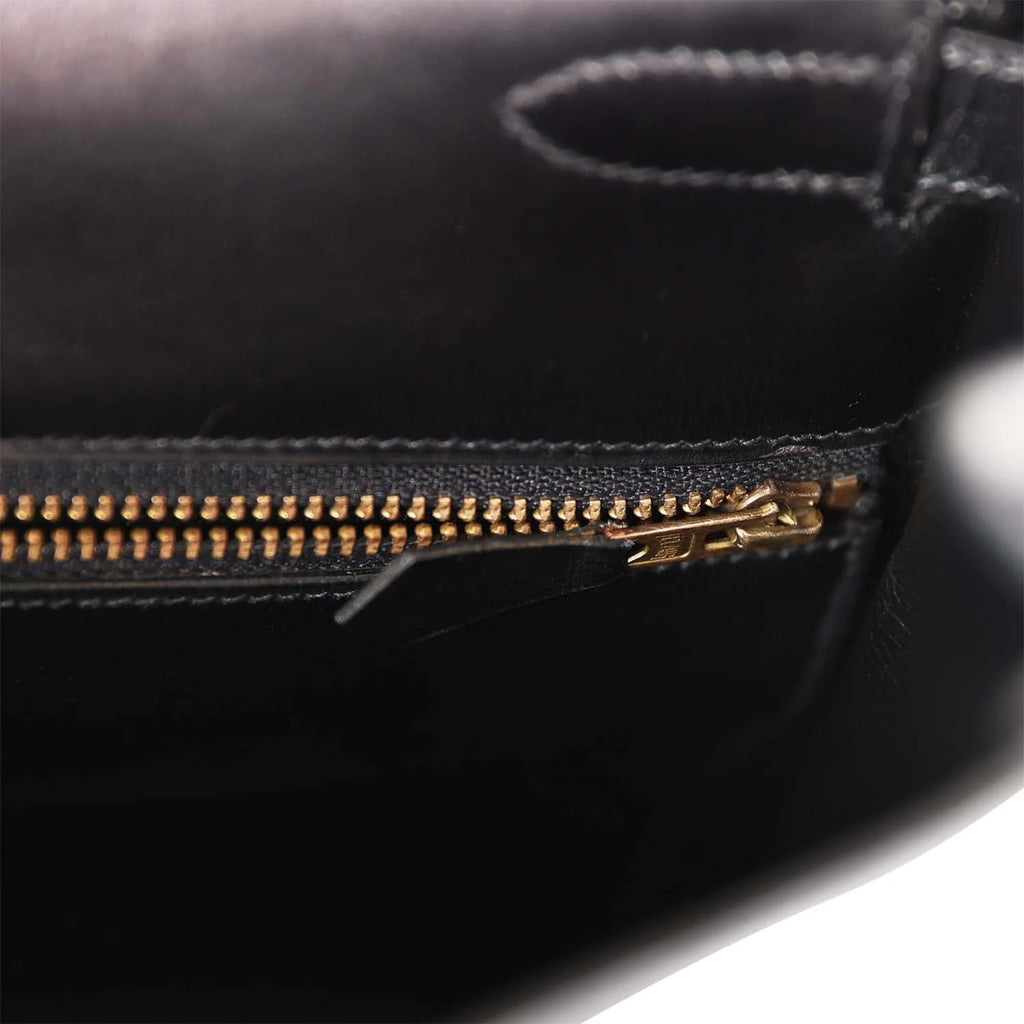 Black Leather Handbag C5596