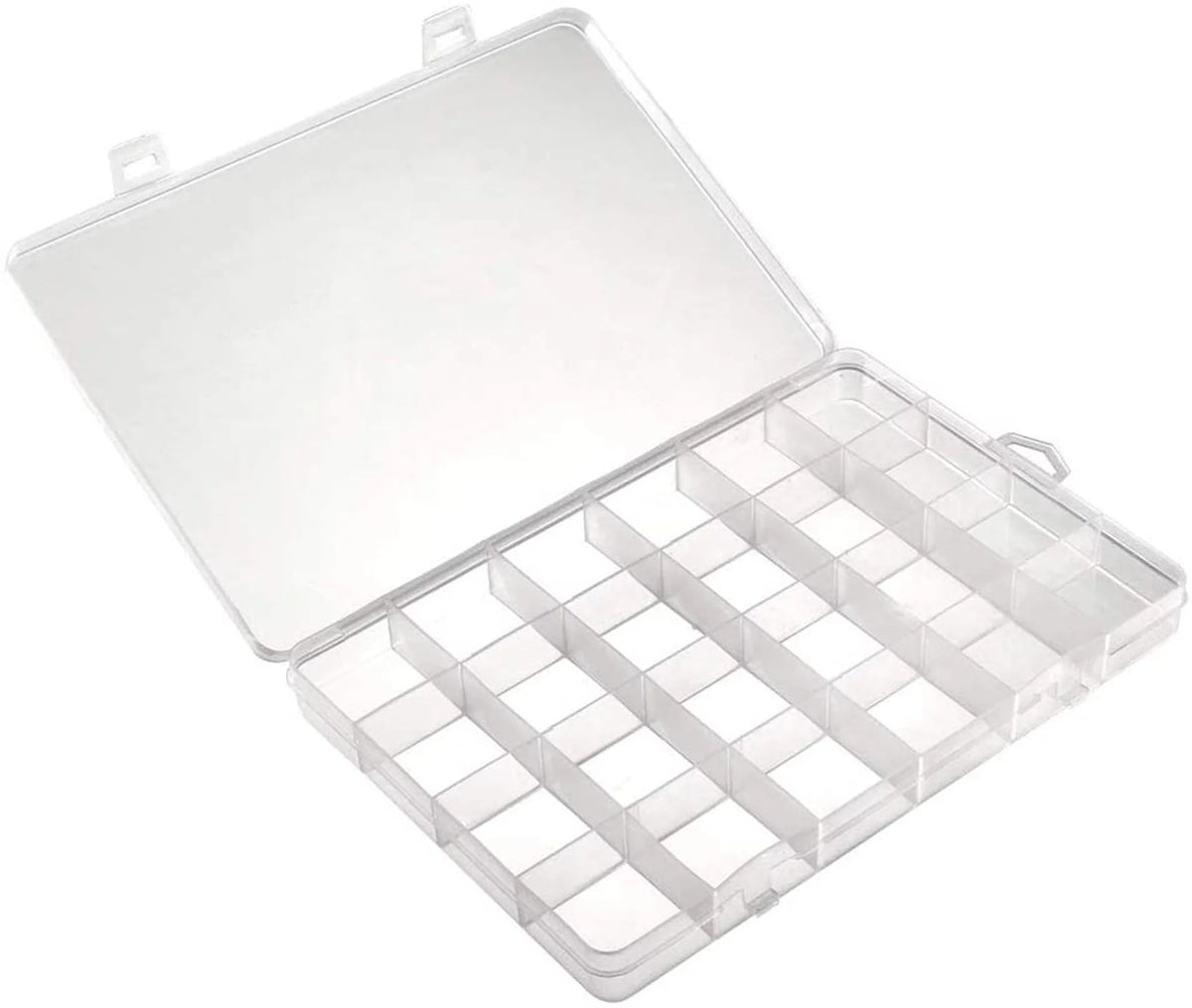 Plastic 24 Grids Electronic Component Storage Box Pack of 2 W52183