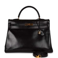 Black Leather Handbag C5596