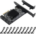 PCIE to SATA 3.0 6 Gbps Controller Card with 8 SATA Cables F90064