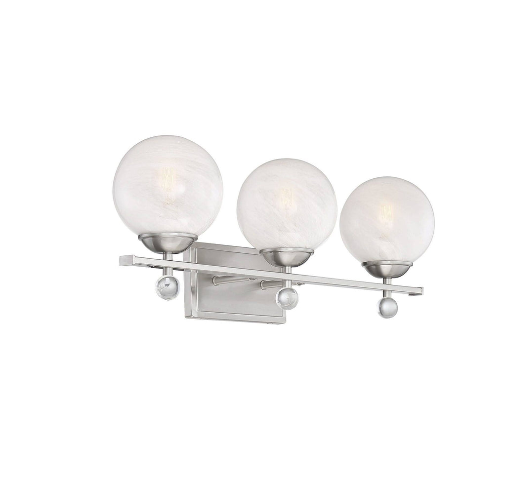 Satin Nickel 3 Light Bath B5558