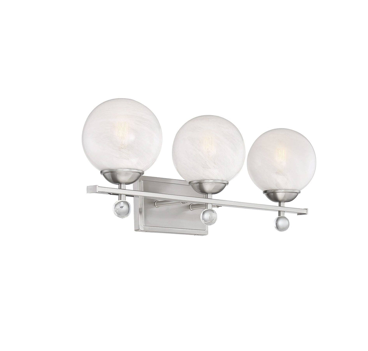Satin Nickel 3 Light Bath B5558