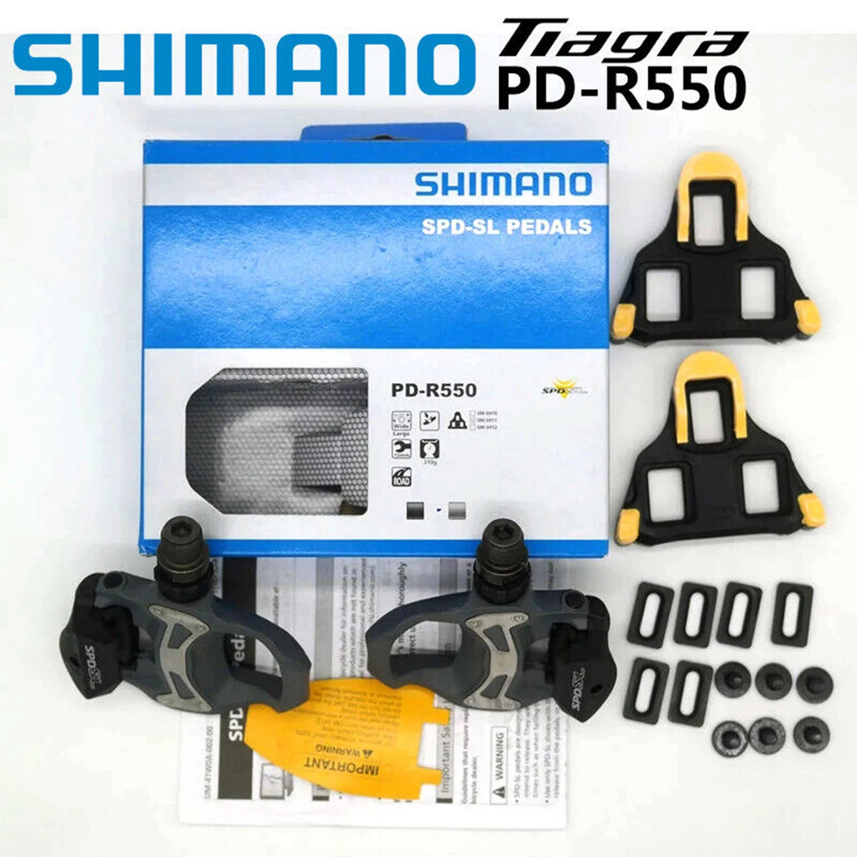 Carbon Clipless Pedals with 6 Degree Cleat B791