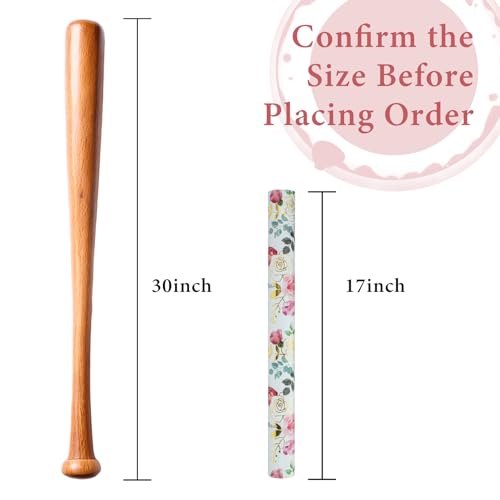 Kraft Floral Wrapping Paper Roll 17 In X 32.8 Ft M526