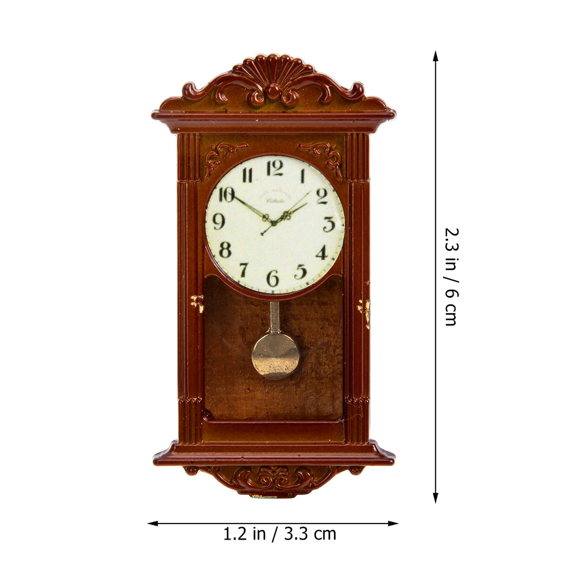 Miniature Roman Clock Doll House Metal Toy G53913