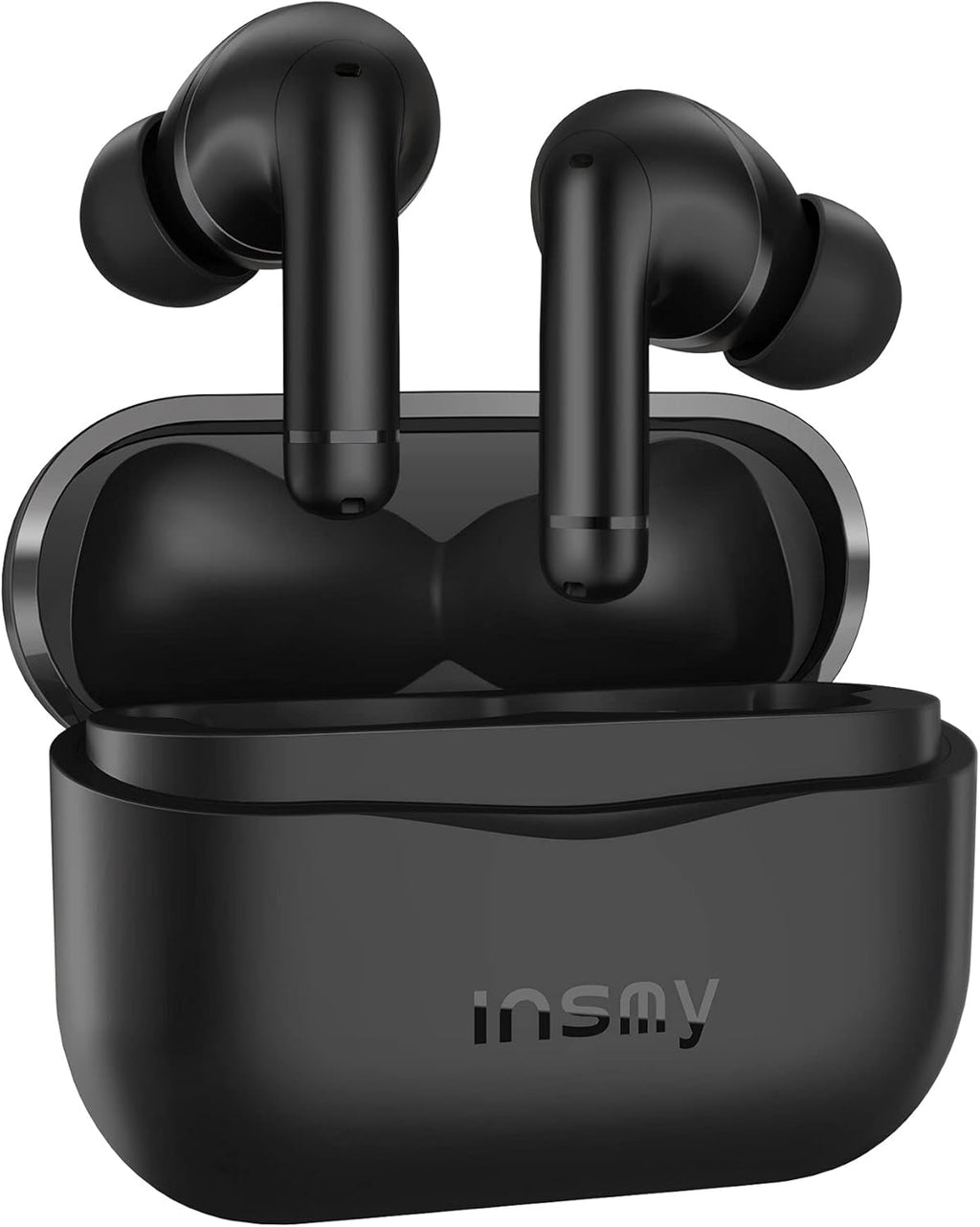 Wireless Noise Cancelling Waterproof Earbuds with 6 Mics, 36 Hours Playtime Bluetooth Headphones (Black) F7844