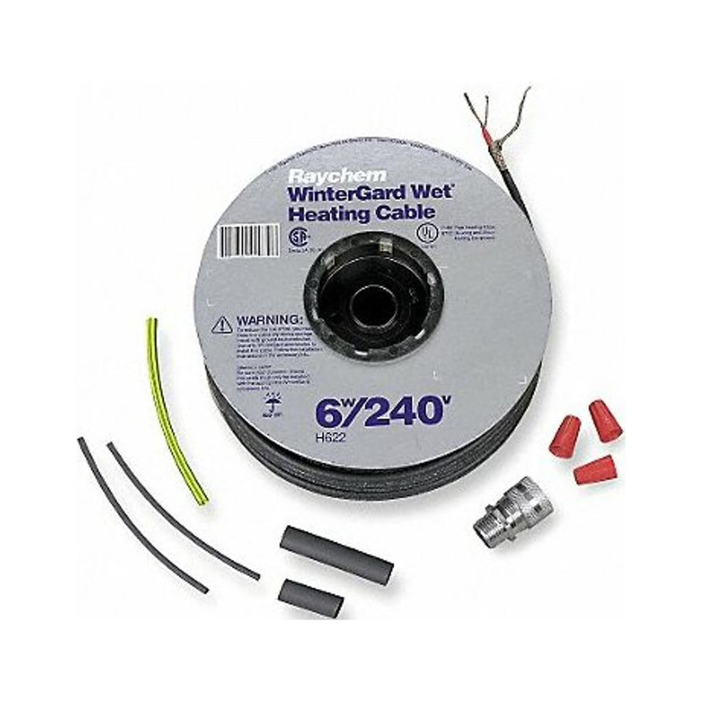 Cut-To-L Electric Heating Cable Kit, 100ft, 240V O104