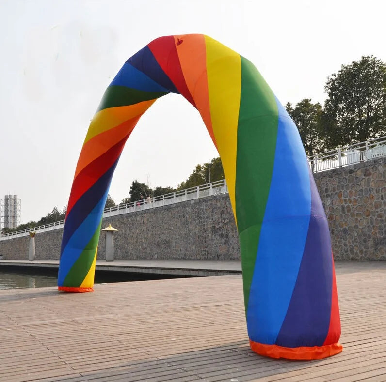 32.8ft Inflatable Rainbow Arch Oxford Fabric H226404