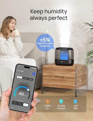 6L Top Fill Ultrasonic Cool Mist Humidifier L852
