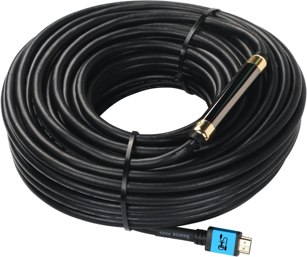 100 Feet HDMI Cable with Signal Booster Pack of 2 J513