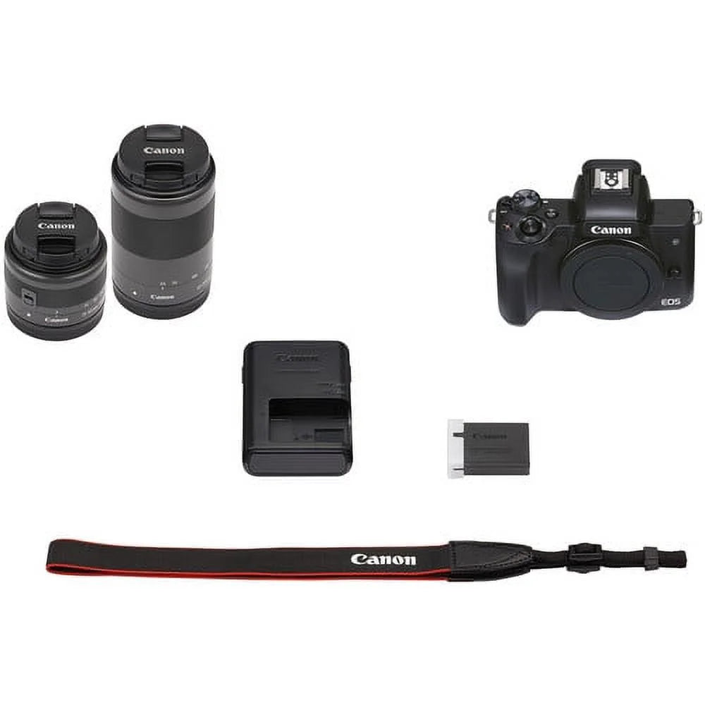 Mirrorless Camera with 15-45mm and 55-200mm Lenses (Black) D5616