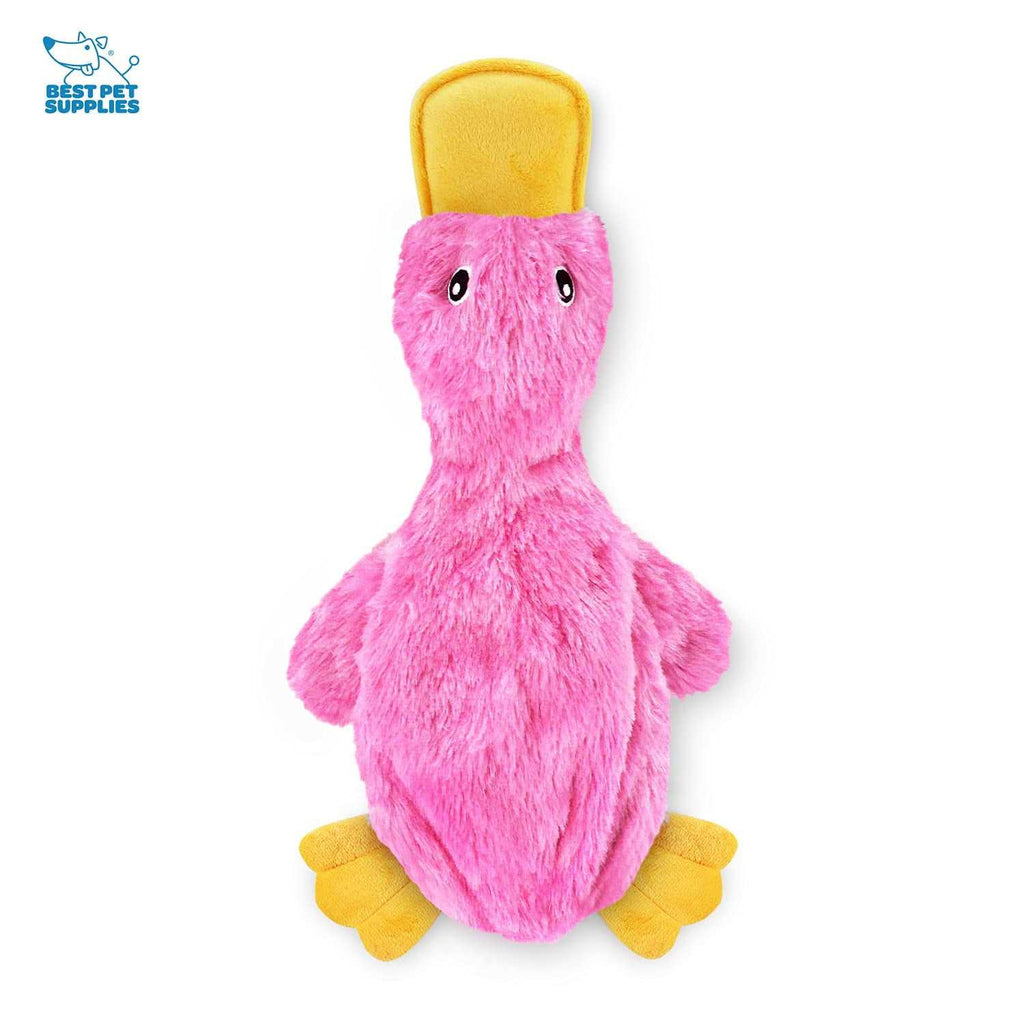 Crinkle Dog Toy No Stuffing Duck with Soft Squeaker X16796