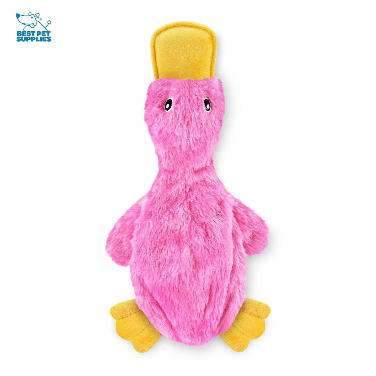 Crinkle Dog Toy No Stuffing Duck with Soft Squeaker X16796