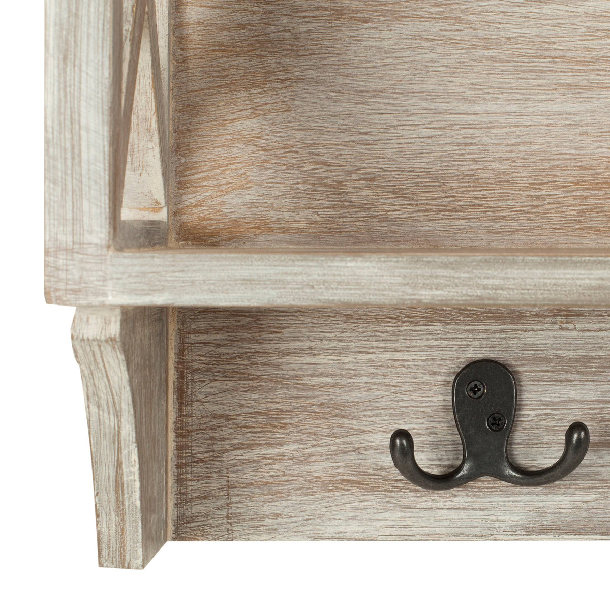 Grey Hanging Storage Wall Rack B3875