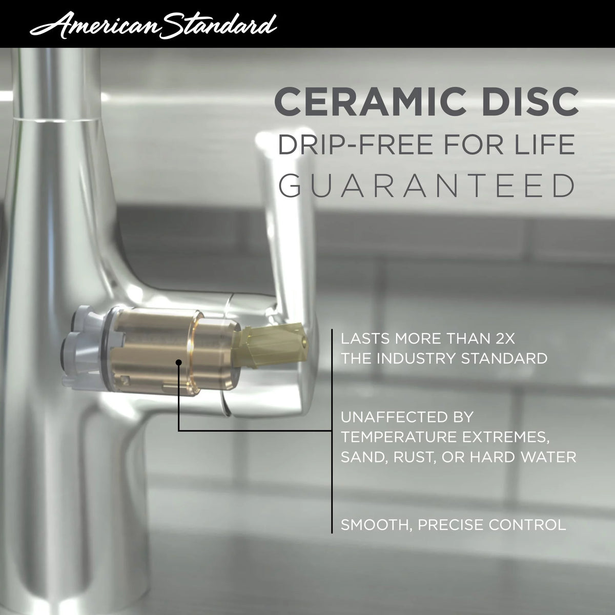 Double Handle Bar Prep Faucet Stainless Steel Y813