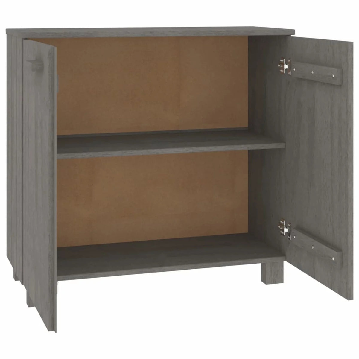 Wooden Sideboard with 2 Doors Pine Wood Storage Cabinet R51187
