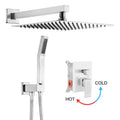 12 in. Brushed Nickel Shower System with Handheld Y187296