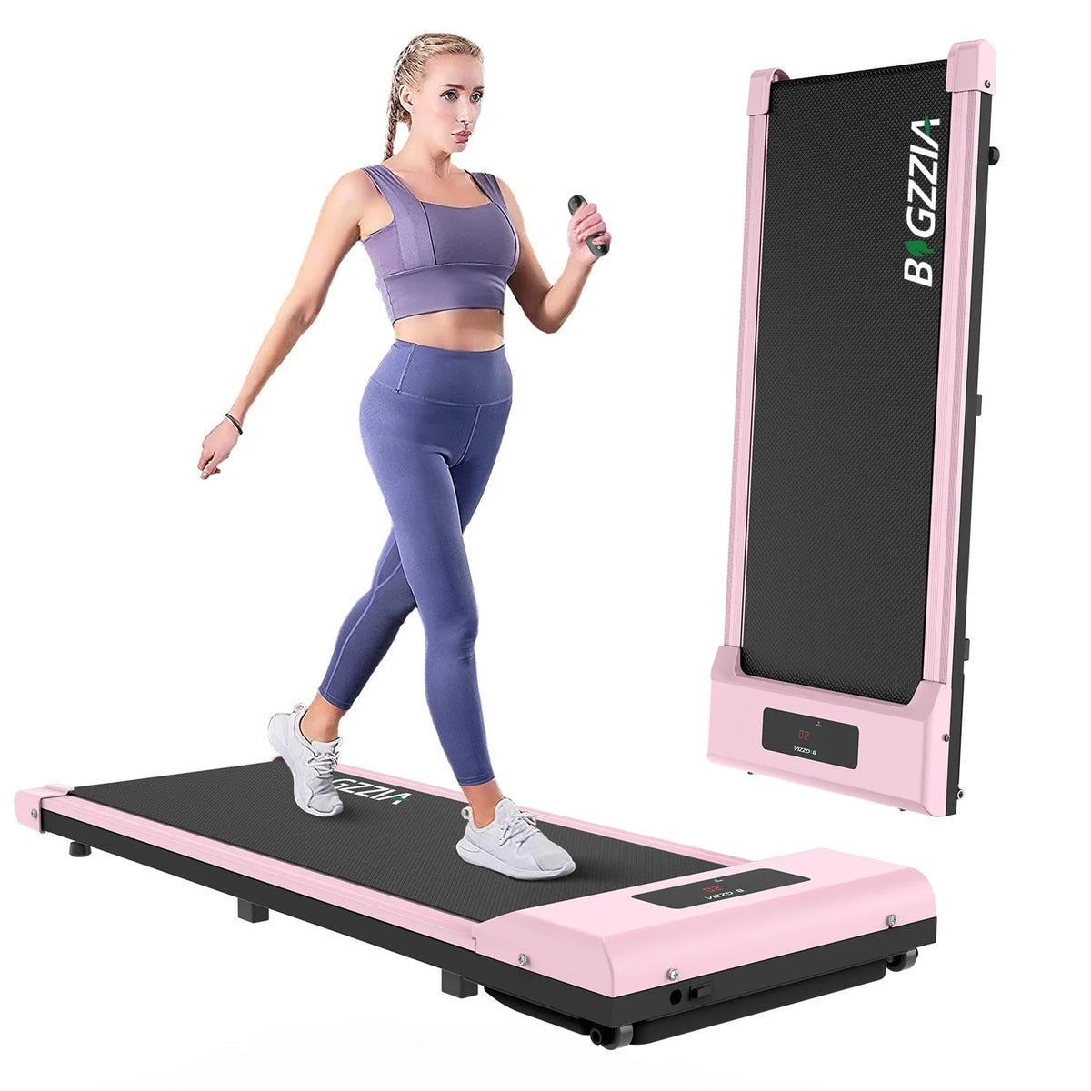 2 in 1 Under Desk Treadmill with Remote Control and LCD Display D534974