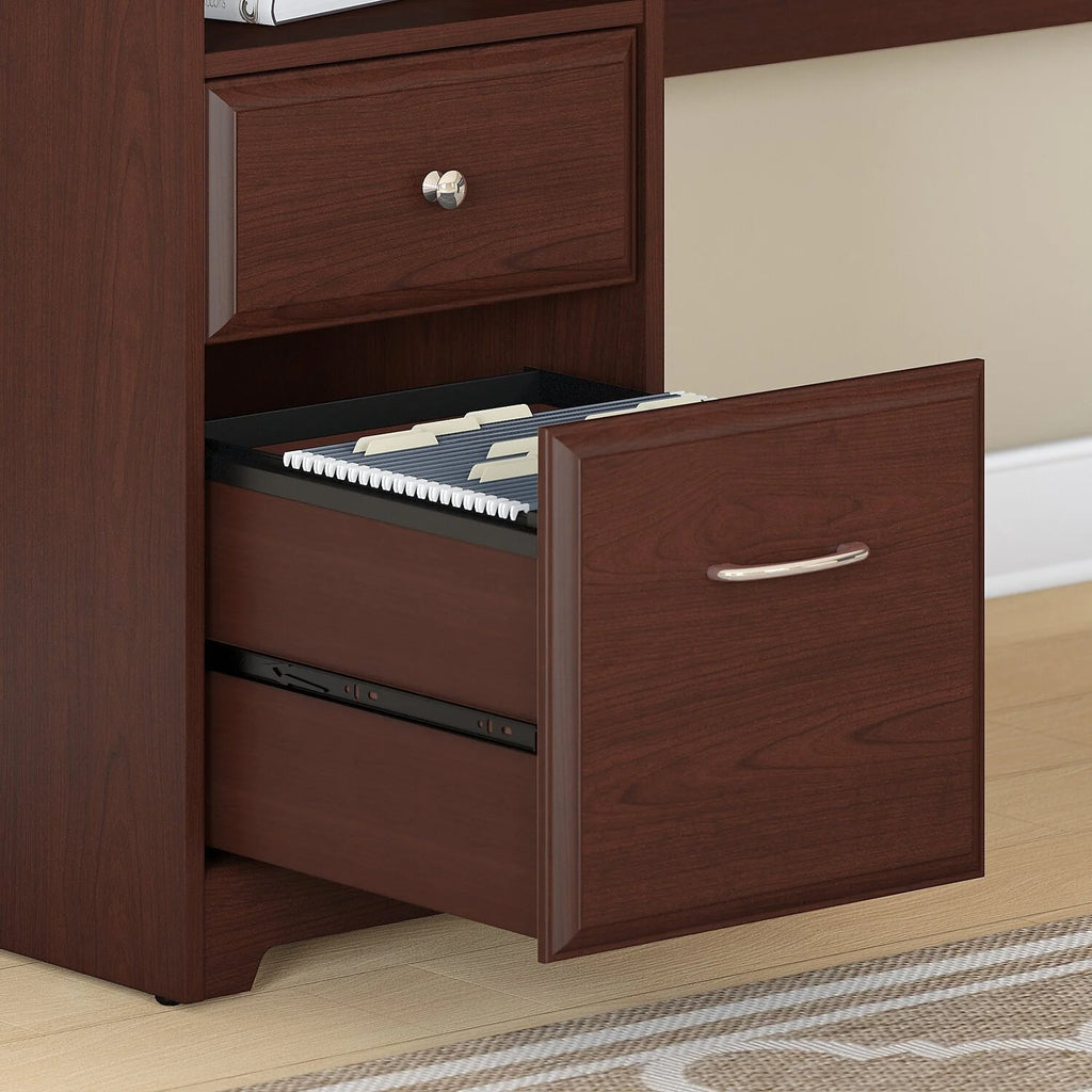 60W L Shaped Computer Desk With Drawers D4152