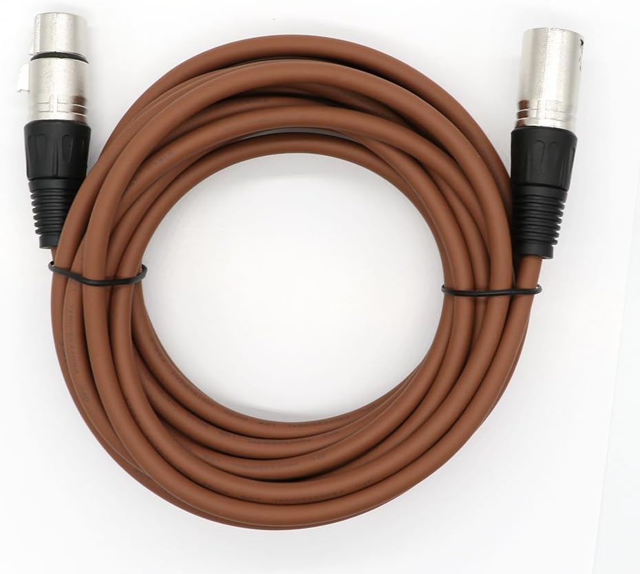 20' Balanced XLR 3 Pin Male to Female Colored Mic Cable 5 Pack U970987
