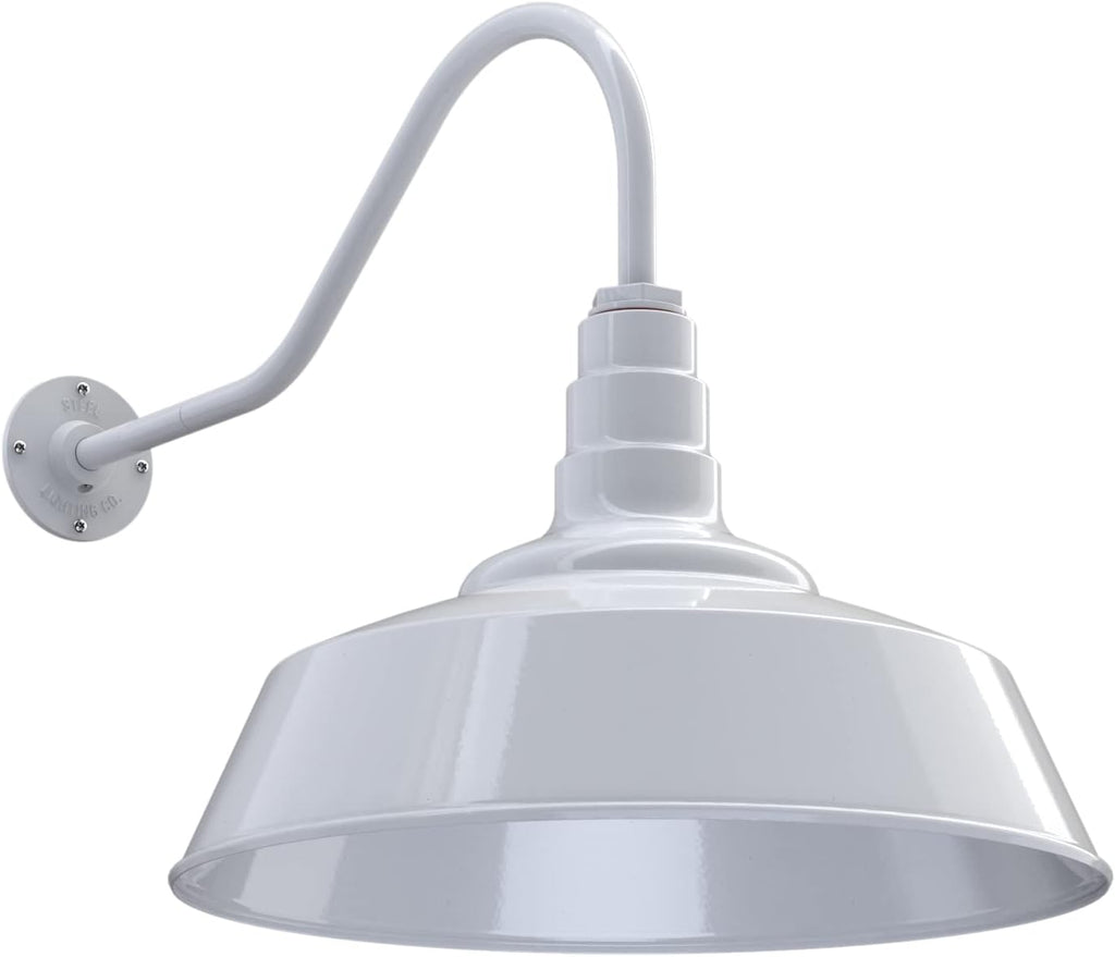 20 inch Dome Gooseneck Outdoor Wall Mounted Barn Light L7030