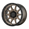18x9 Matte Bronze Black Lip Wheel H7384