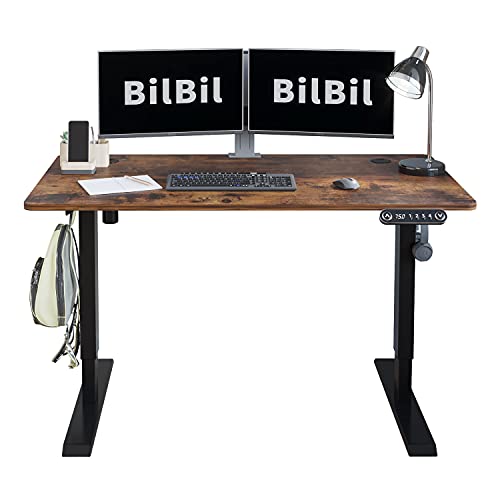 48 x 24 Inches Height Adjustable Electric Standing Desk with 4 Memory Presets P948115