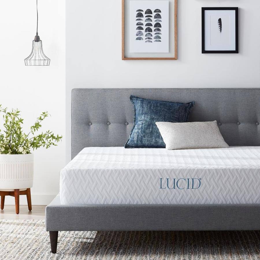 California King Memory Foam Mattress in White T8807