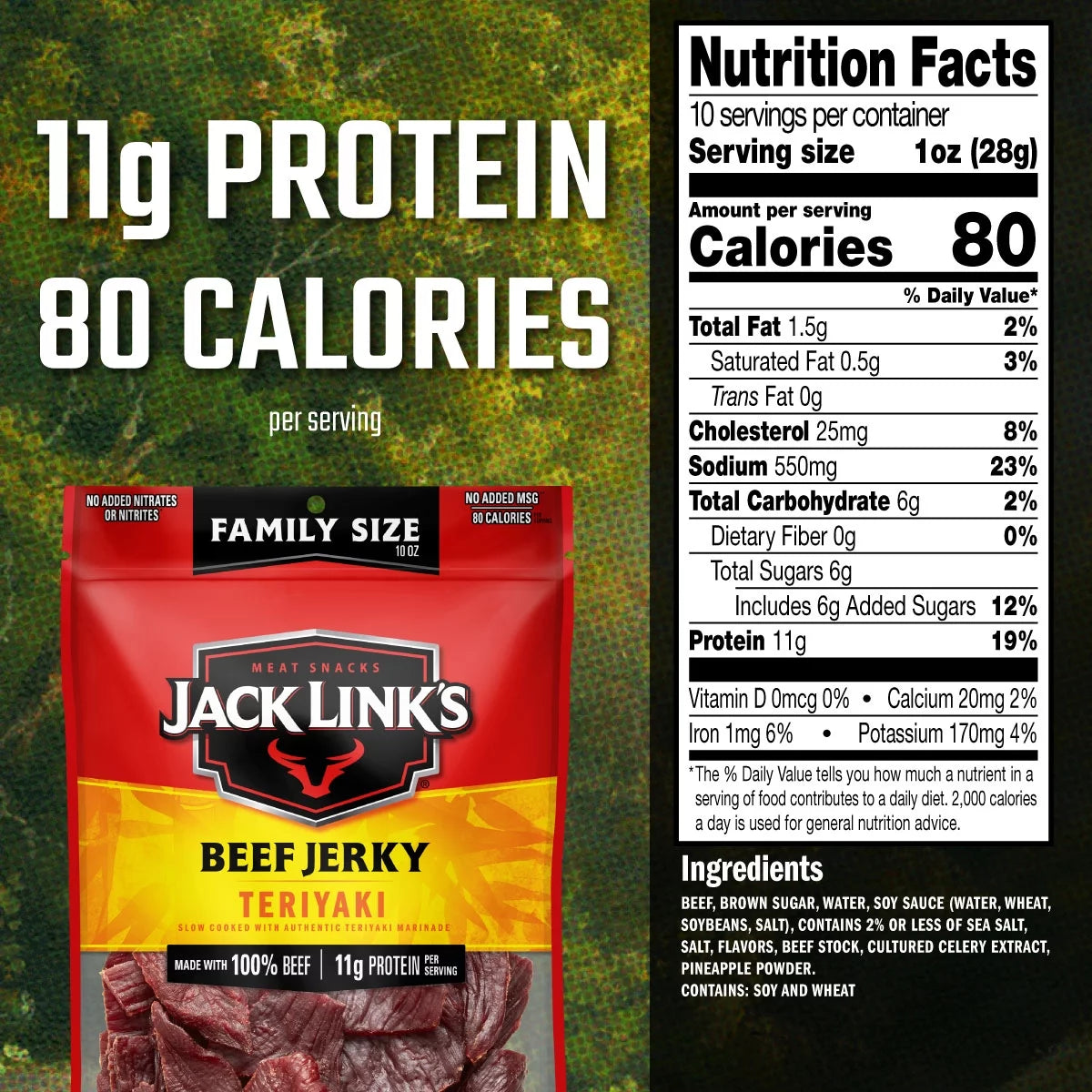 10oz Beef Teriyaki Jerky S73432