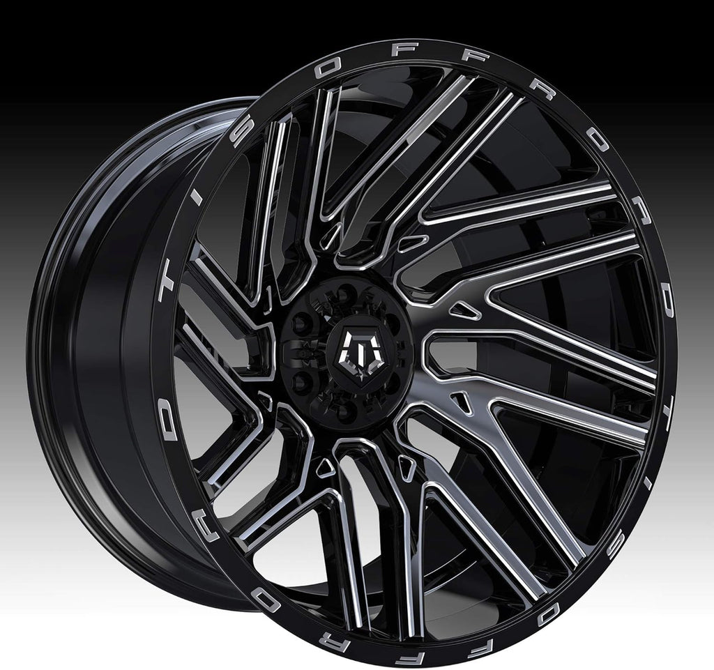 24x14 6x135/6x5.5" -76mm Black/Milled Wheel Rim V904