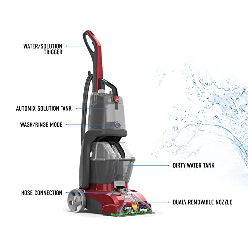 Red Upright Carpet Cleaner Machine with Storage Mat O605