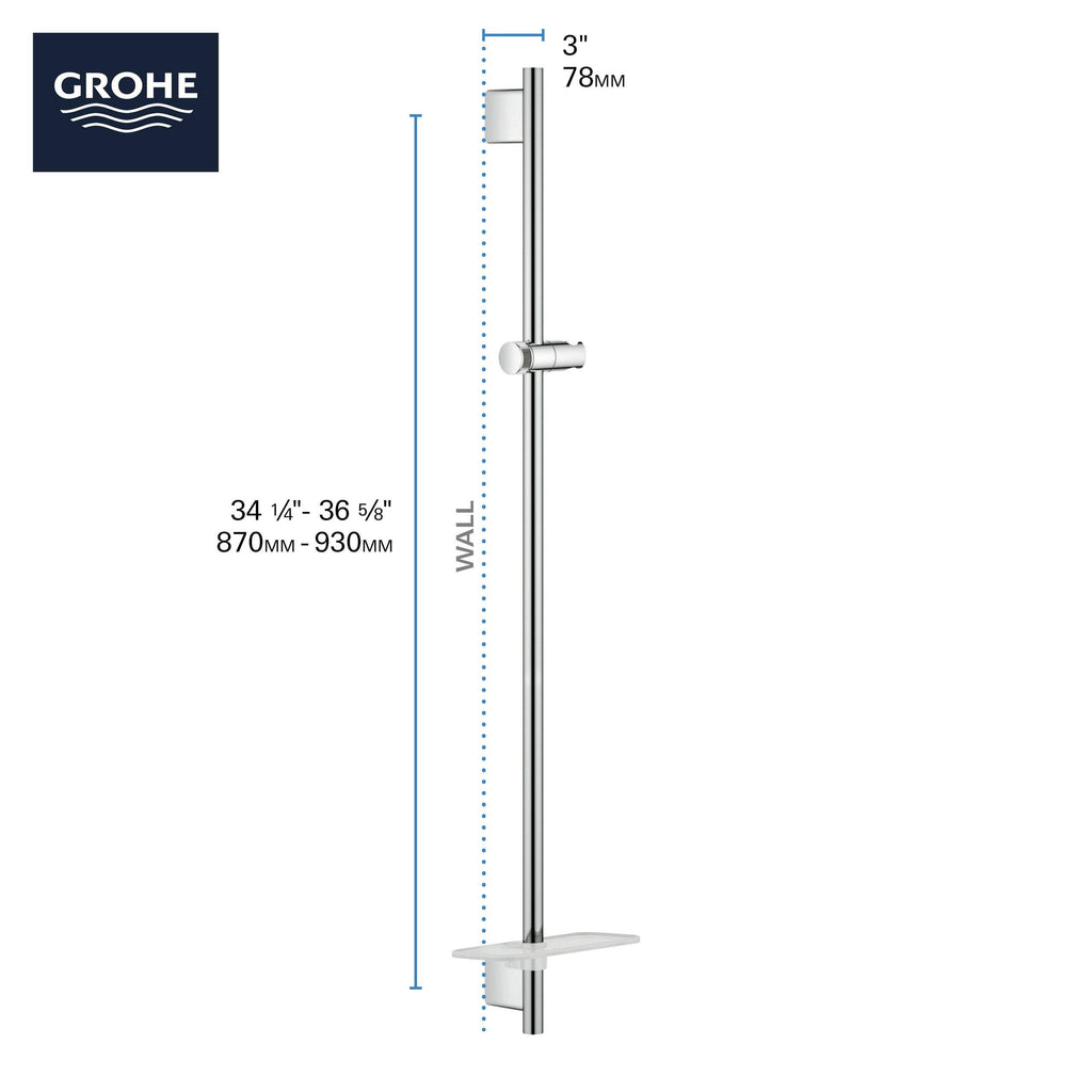 Starlight Chrome Shower Slide Bar K3763
