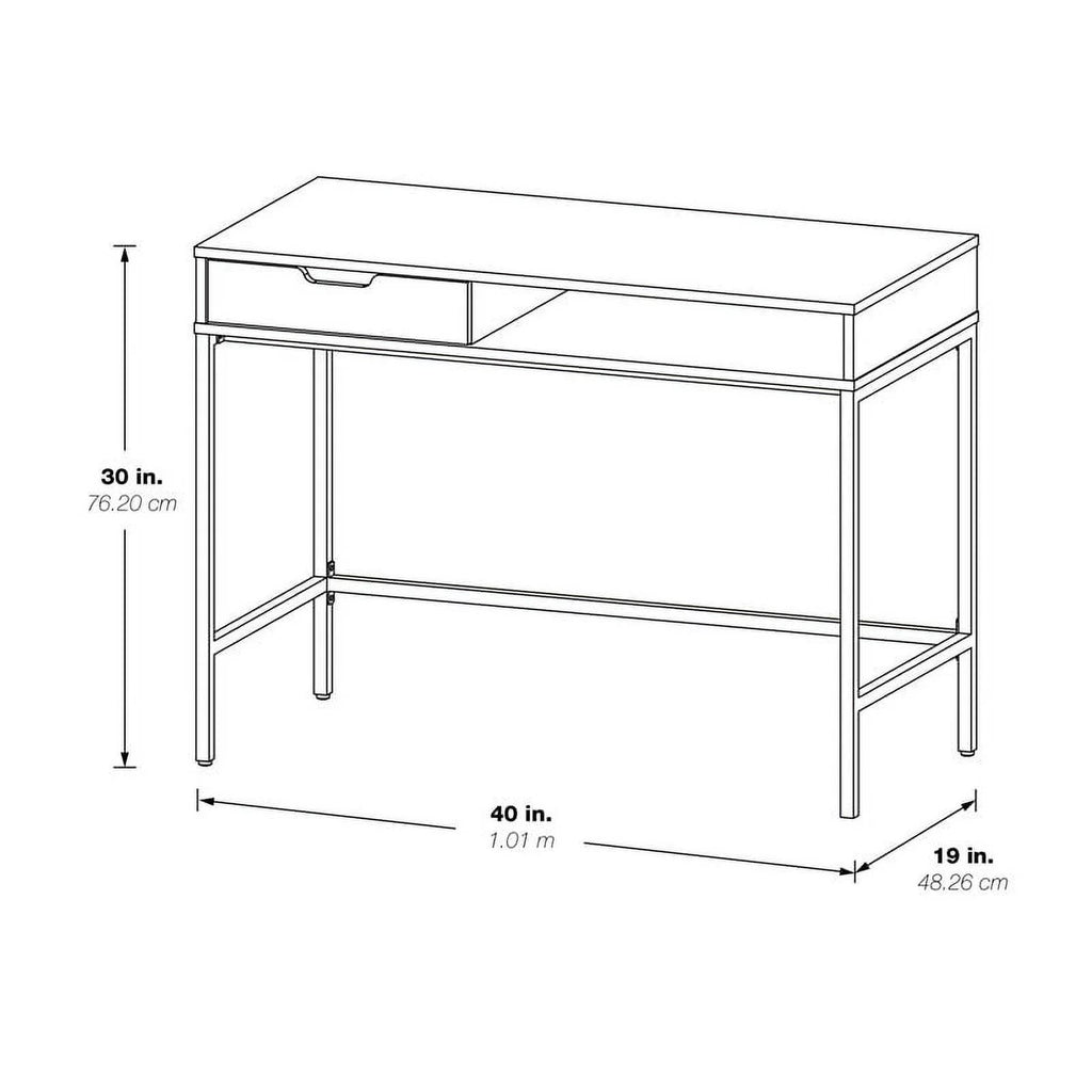 40" Wood Writing Desk with Drawer F4568