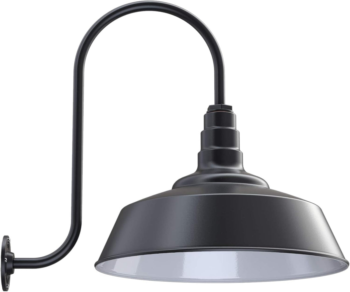 20 inch Dome Gooseneck Outdoor Wall Mounted Barn Light L7030