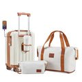 4 Piece Hardside Expandable Luggage Set with Spinner Wheels TSA Lock I69784